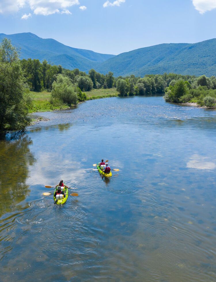 Canoeing on the Nestos River