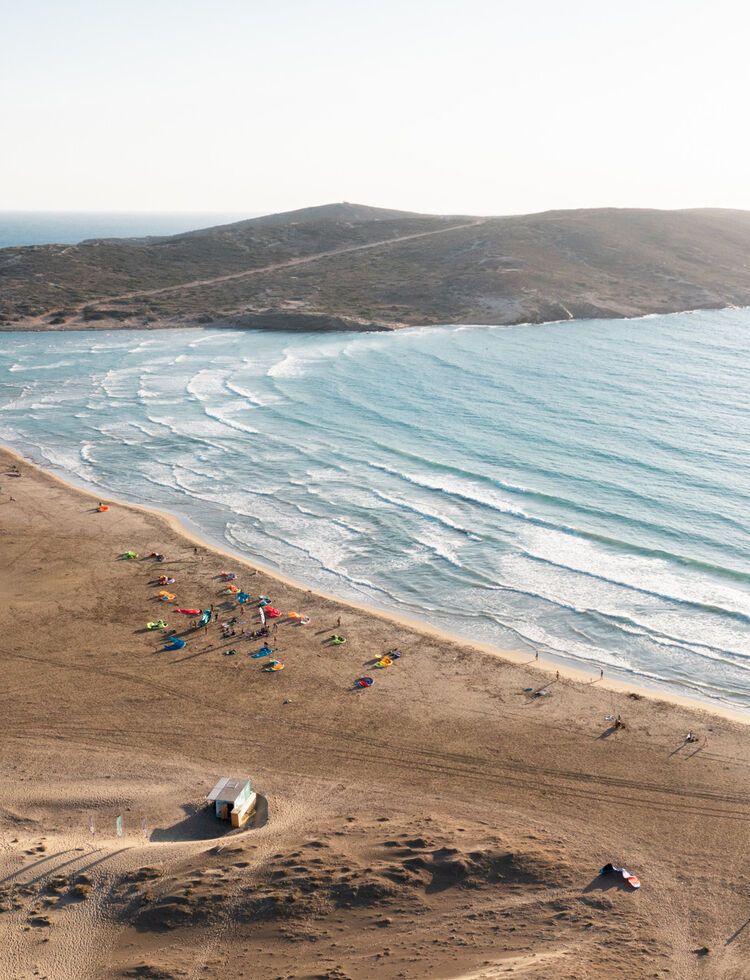 If you are into windsurfing or kitesurfing, Prasonisi beach in Rhodes has your name on it
