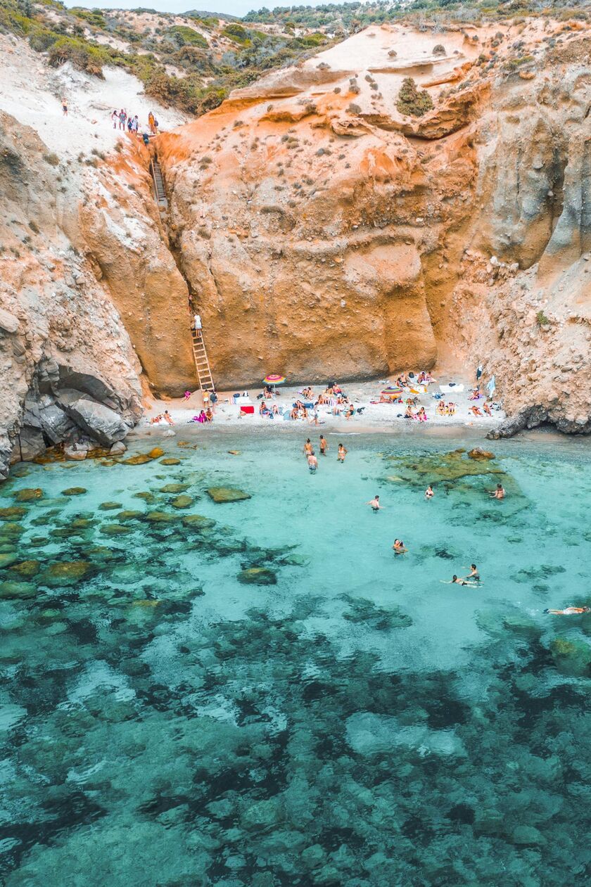 Nestled beneath vertical cliffs, Tsigrado offers wonderful isolation and beautiful swimming