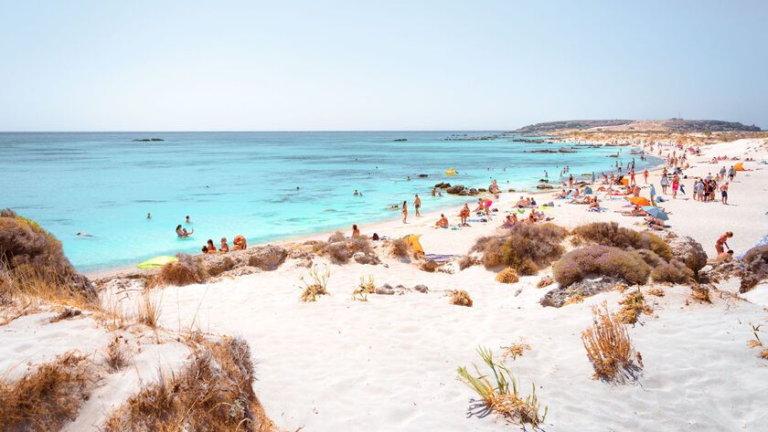 Spending a day here is about thinking of nothing else but lazing on the white sand and swimming in the gloriously coloured sea