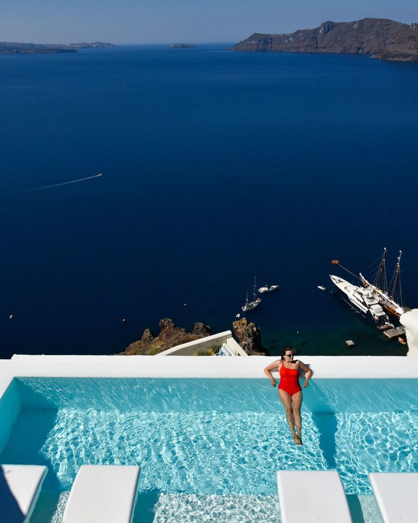 The jaw-dropping vista of Santorini