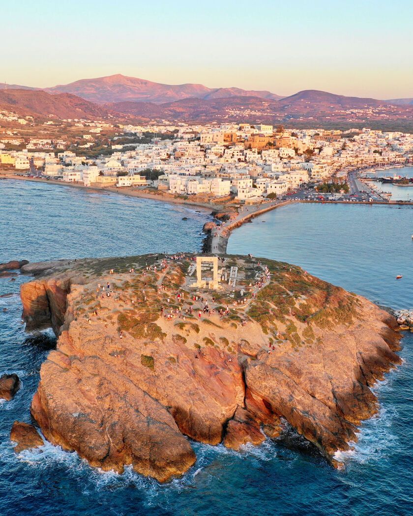 The marble Portara of Naxos