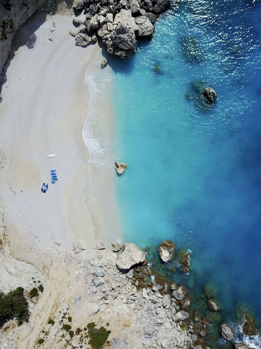 Afales beach in Ithaca