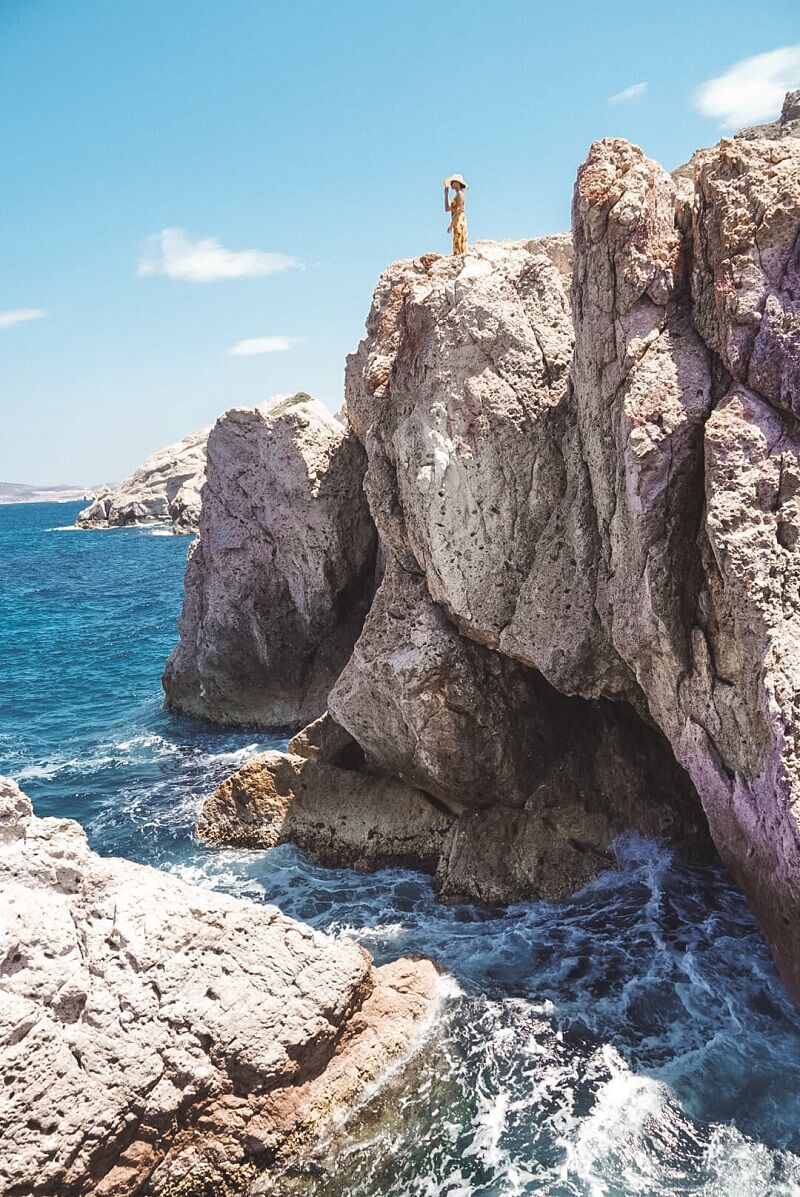 Take a break to see the view in Milos