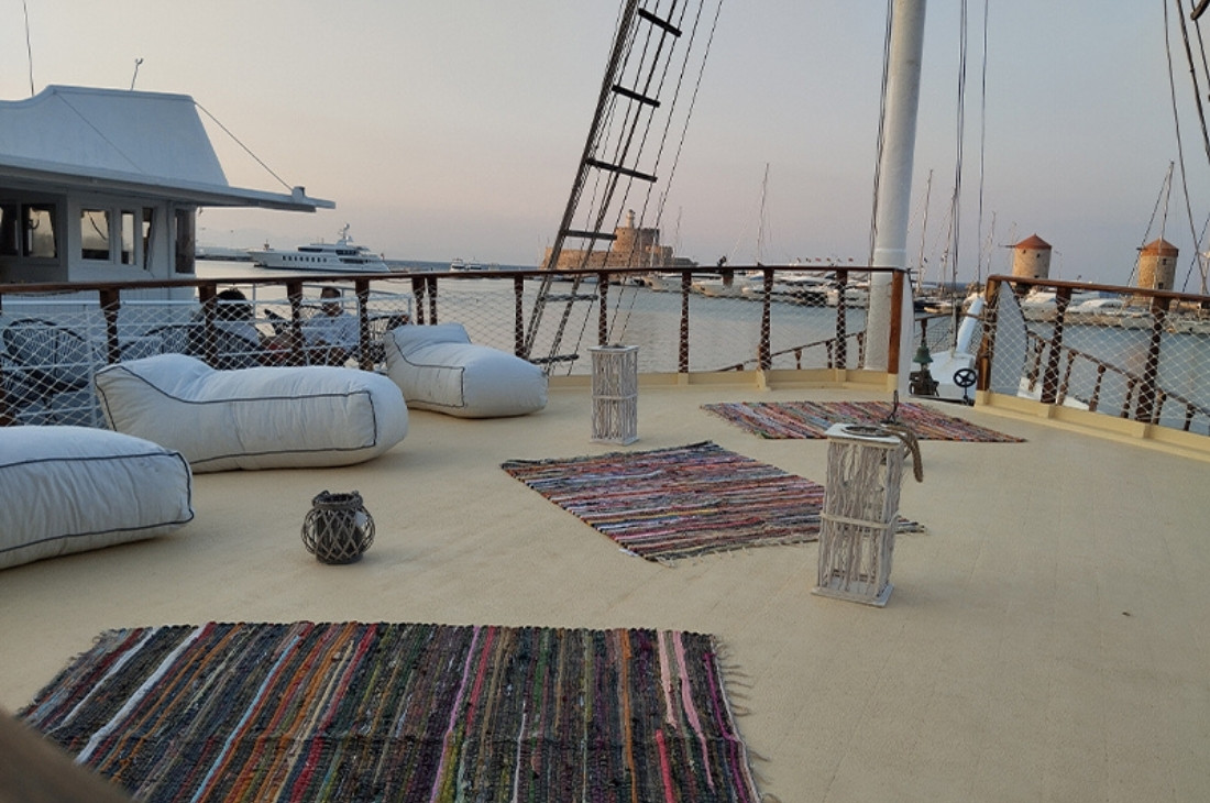 Sunset boat trip in Rhodes