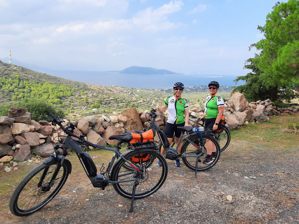From Athens: Aegina Island E-Bike Tour