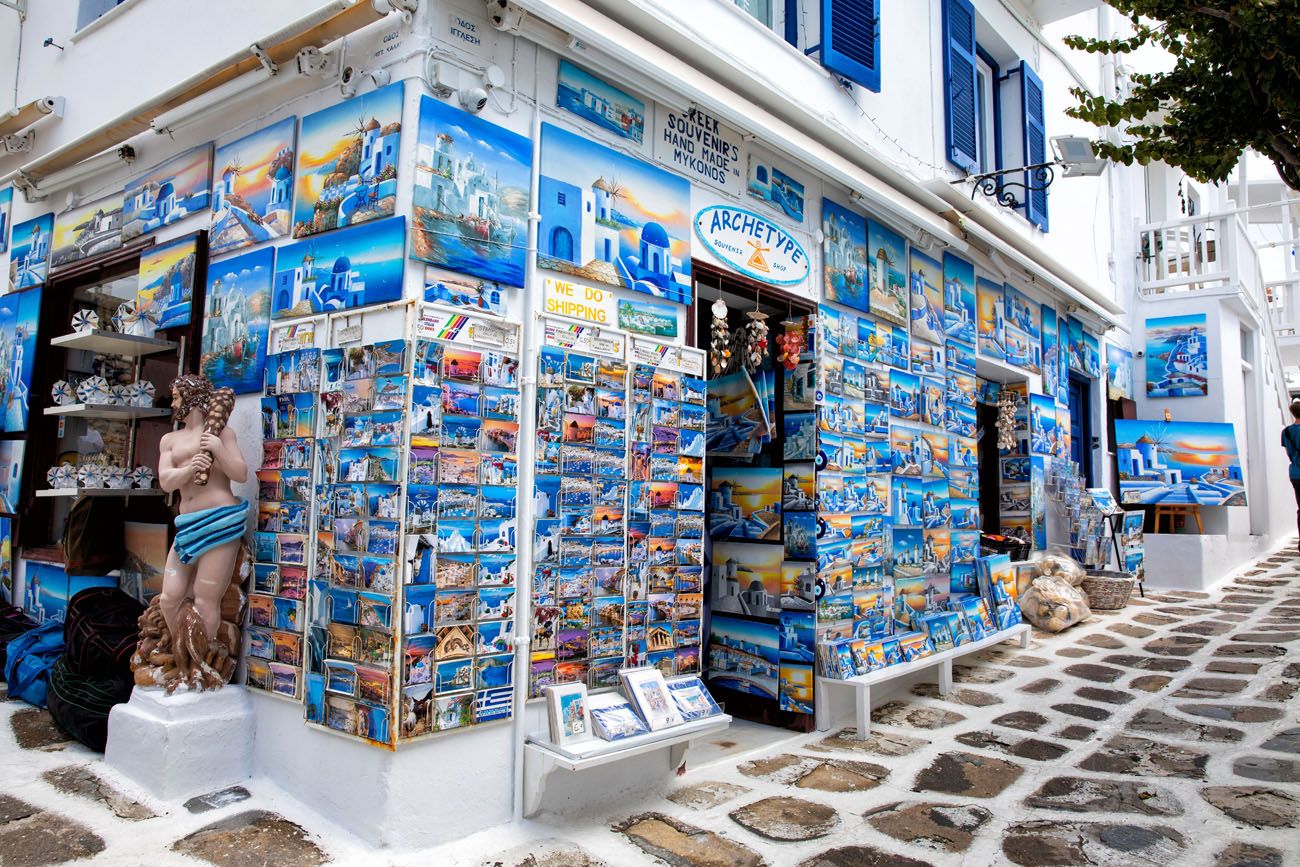Mykonos: Golden Hour Walk & Shop in town