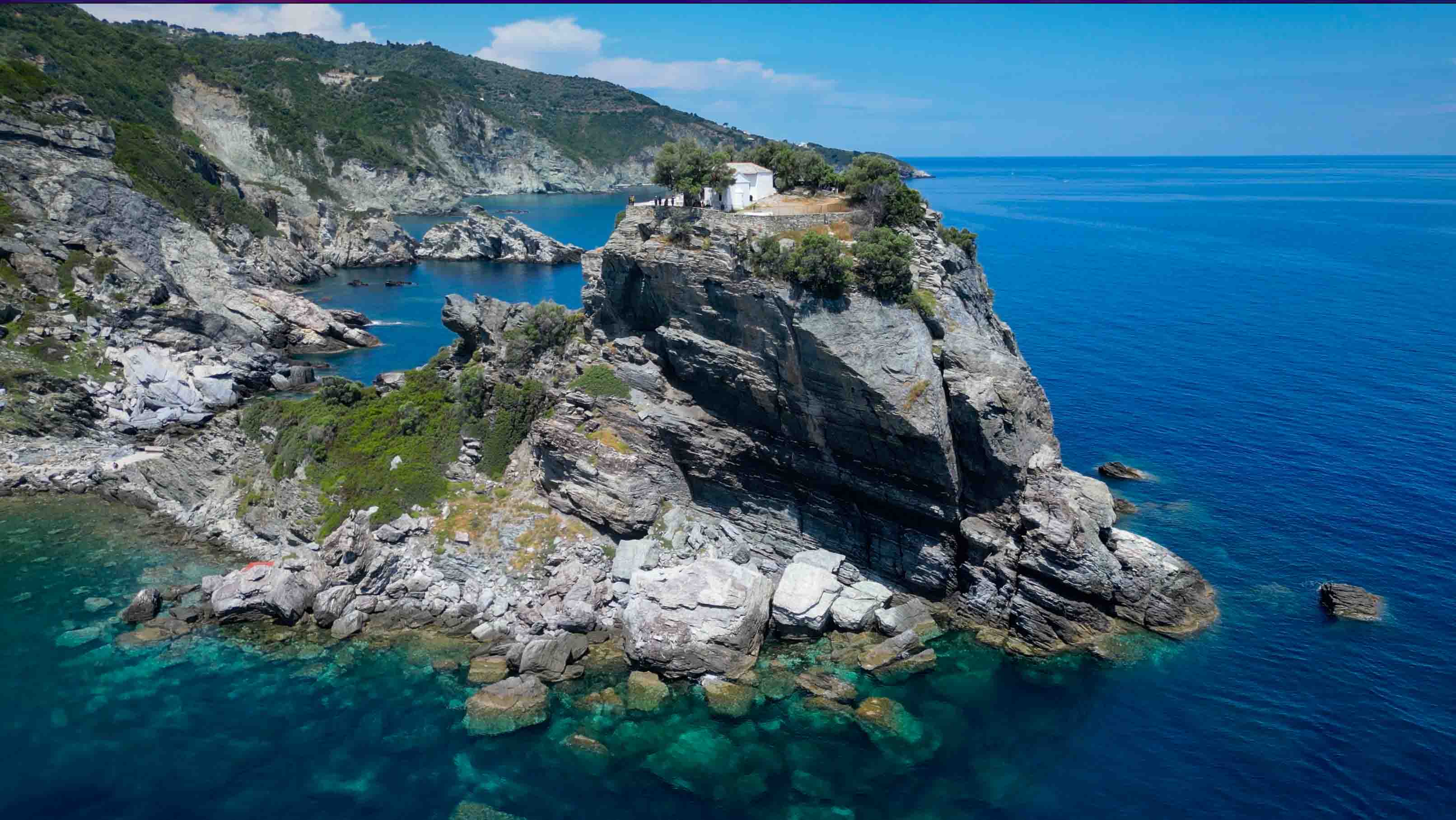 Private boat trip to Skopelos Mamma Mia Church (Agios Ioannis chapel)