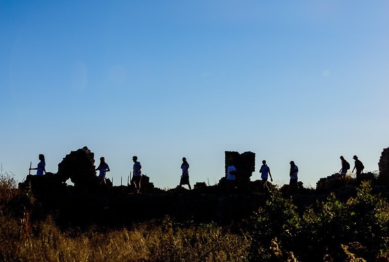 Hiking around Navarino Bay