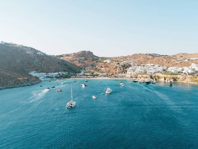 Private Mykonos Catamaran Sailing Cruise to South Beaches