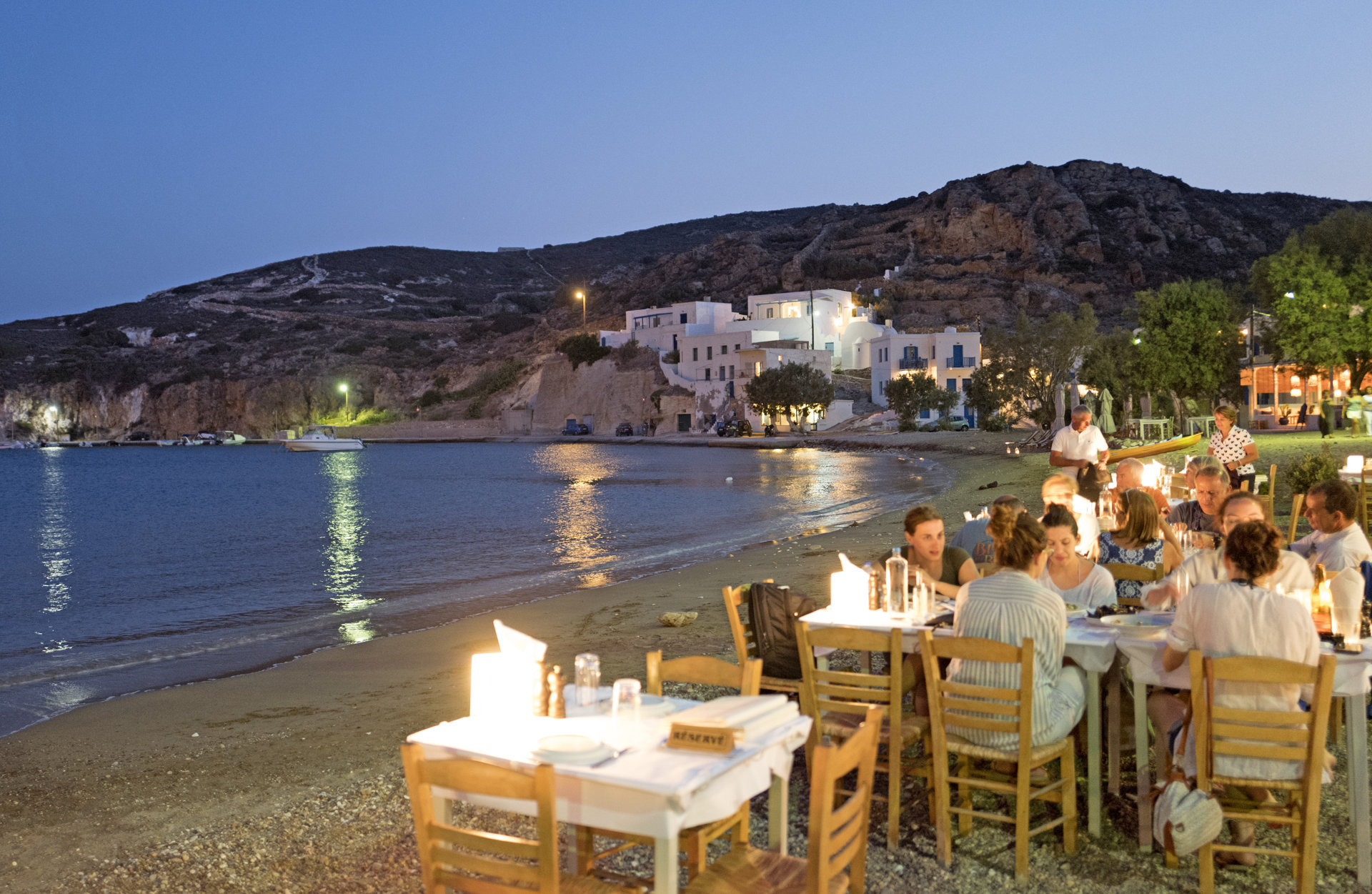 Beach restaurant on Kimolos