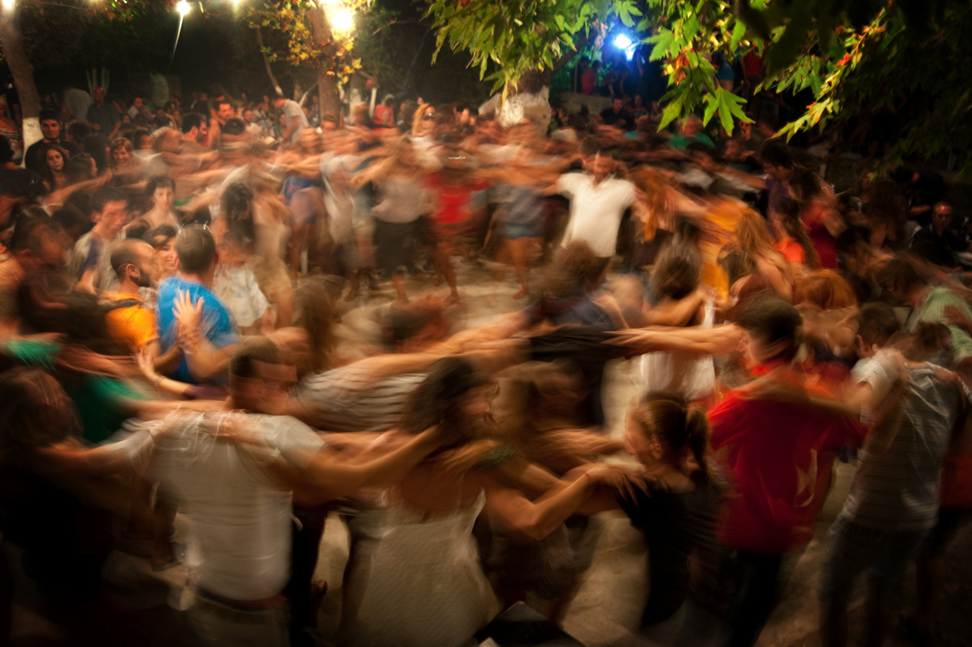 Dancing on a traditional festival in Ikaria island