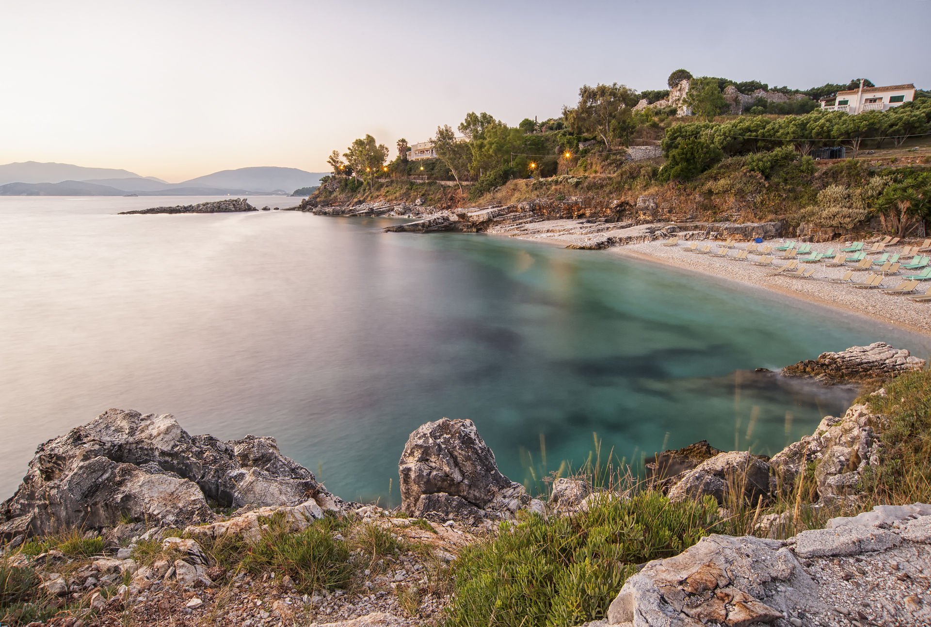Beach at dawn, Corfu