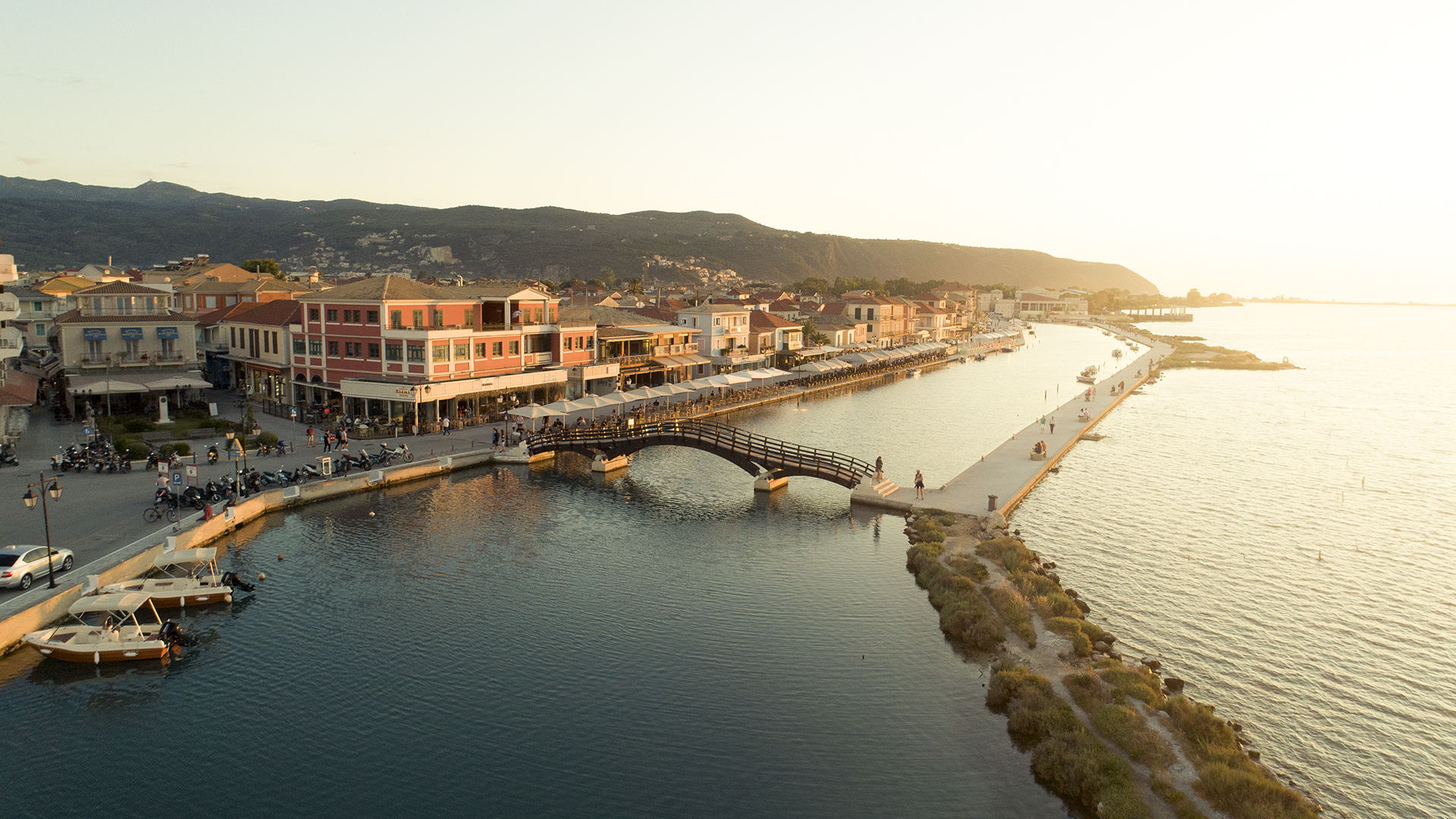Take a stroll around town of Lefkada and enjoy the sunset 