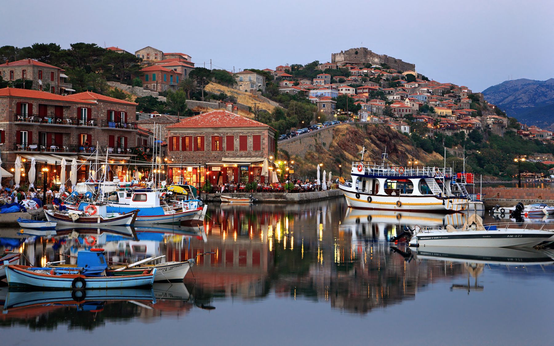 Molyvos, castle town by the sea